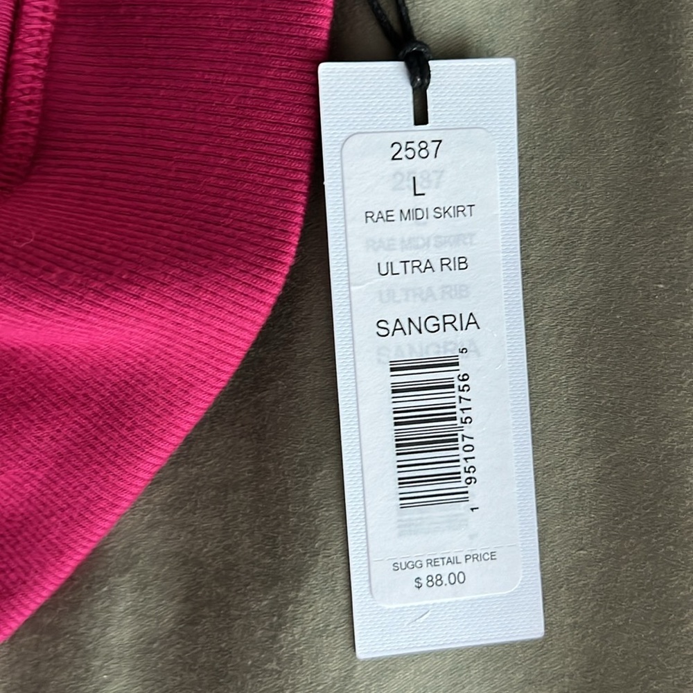 NWT Michael Stars Rae Midi Ribbed Skirt - Picture 3 of 3